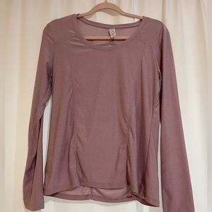 pink athletic long sleeve
